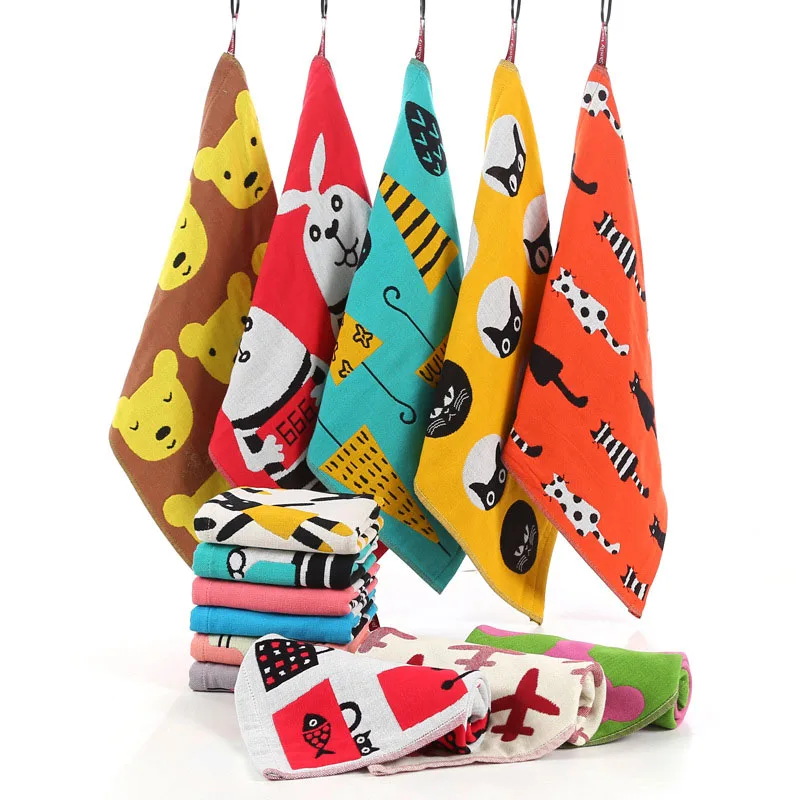 Home Textiles Face Towel - Baby Towel Cotton Bath Cartoon Towel