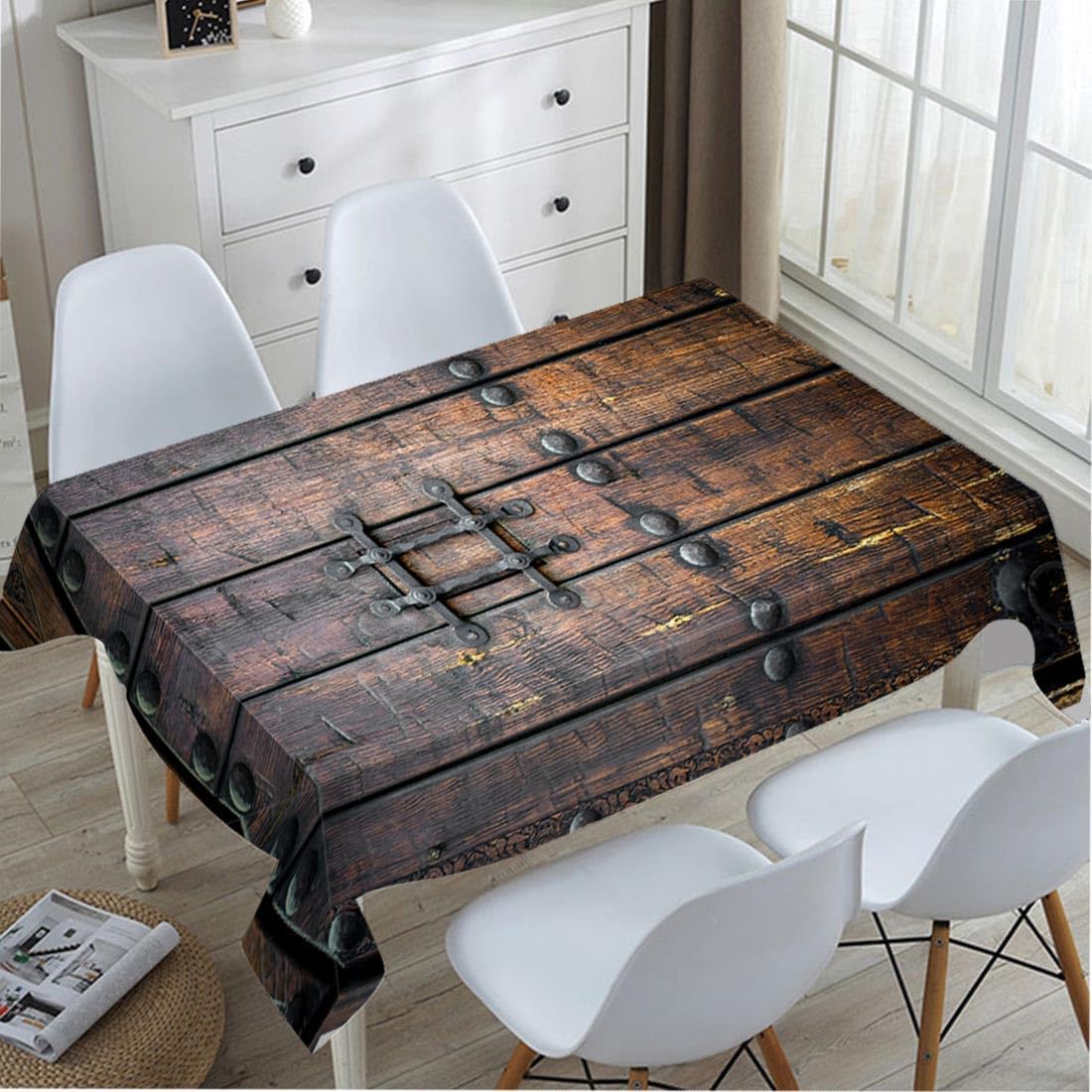 Medieval Ancient Wooden Door T - Home Textiles Premium recension och pris