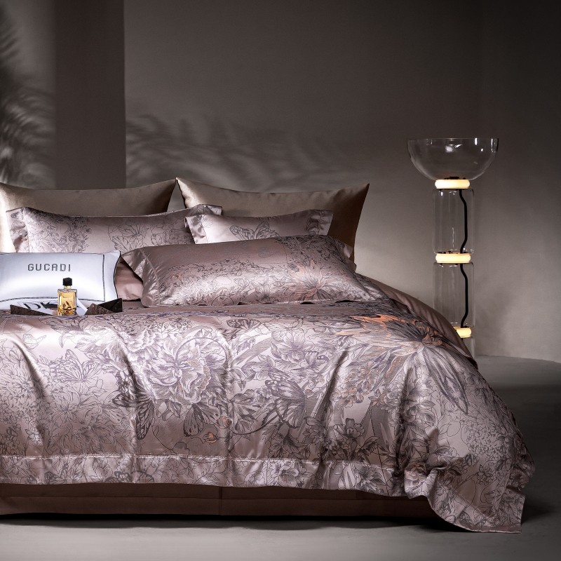 Brown Premium Jacquard Luxury  - Home Textiles Premium recension och pris