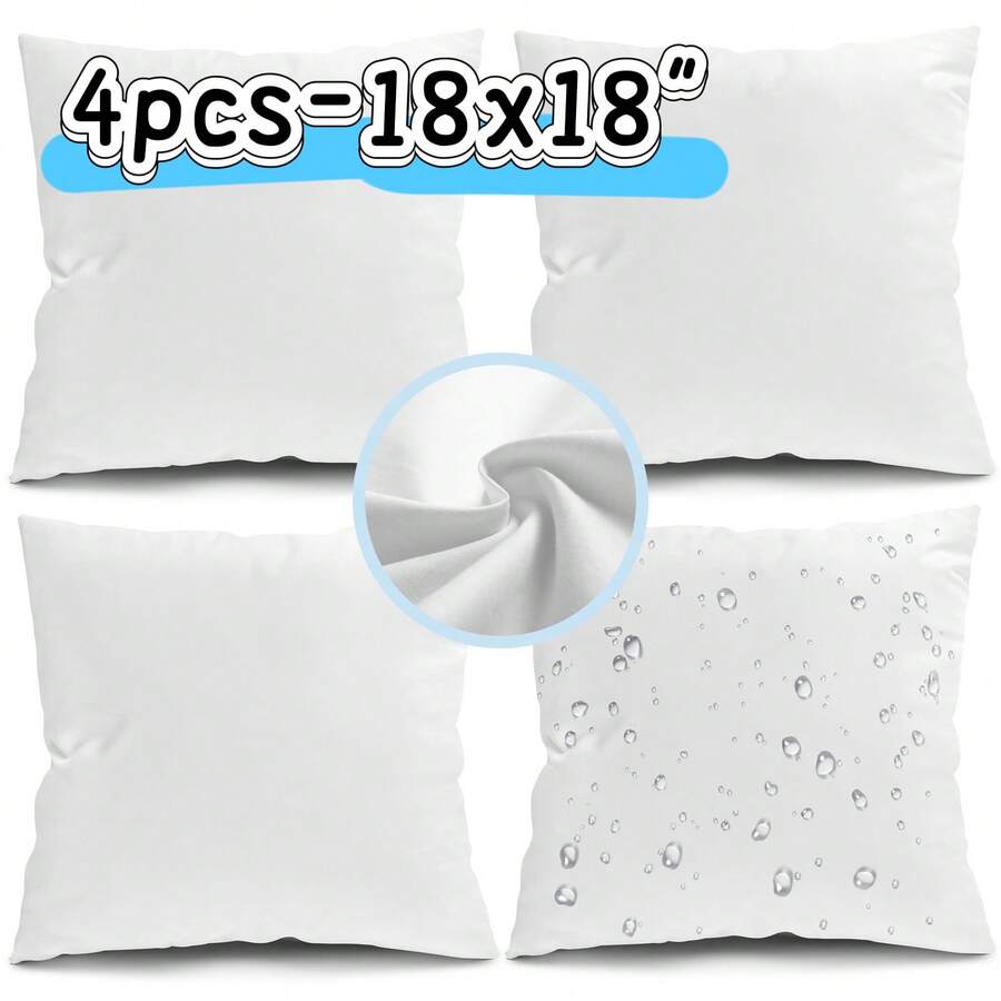 4 Pack Weather Outdoor Pillow  - Pillow Insert 18X18 recension och pris