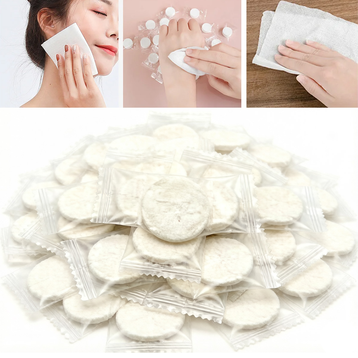 100Pcs Portable Compressed Tow - Home Textiles Face Towel recension och pris