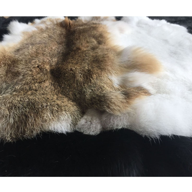 Nature Real Genuine Rabbit Fur - Home Textiles Sale recension och pris