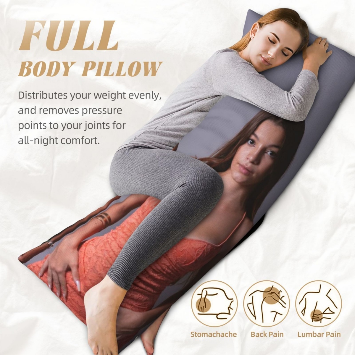 1 Custom Photo Body Pillowcase - Home Textile recension och pris